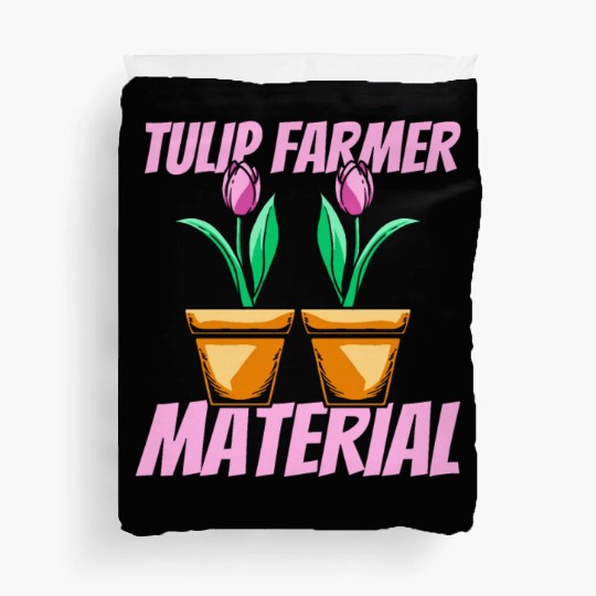 Tulip Gardening Farmer Tulips Duvet Covers