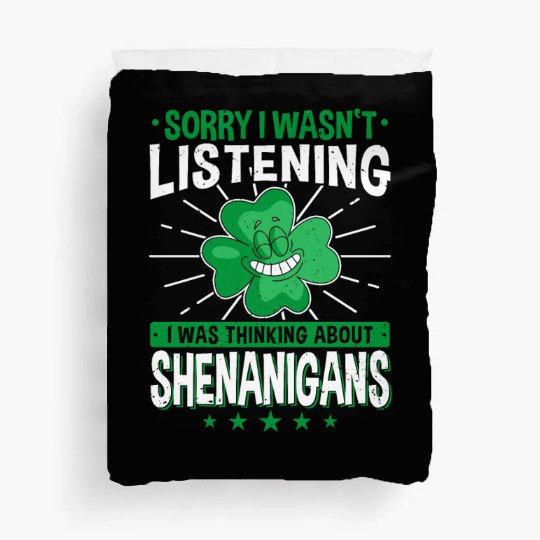Shenanigans Irish Shamrock St Patrick's Day Duvet Covers