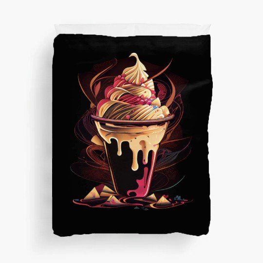 Treat Yourself to our Red & Cream Ice Cream Duvet Covers
