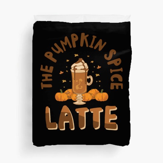 Pumpkin Spice Latte Halloween Coffee Lover Tarot Duvet Covers