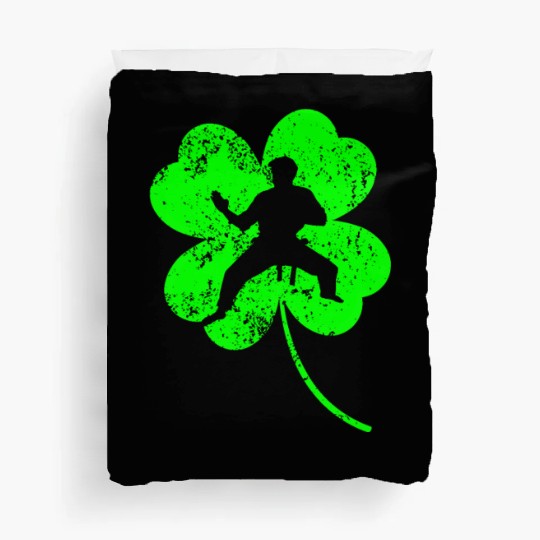 Karate St. Patrick's day shamrock Duvet Covers