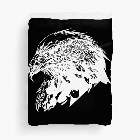 Elegant Eagle In Vintage T Tattoo Style Duvet Covers