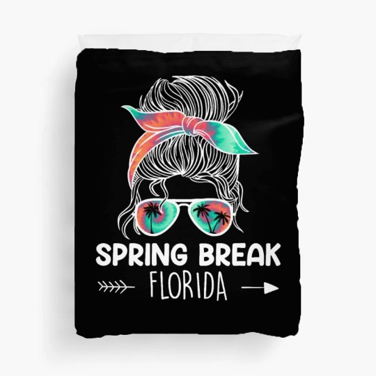 Spring Break Florida off duty vacation teacher Duvet Covers