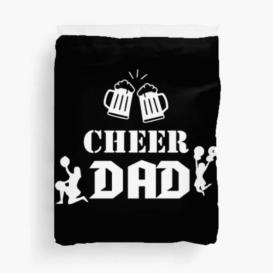 cheer dad Duvet Covers