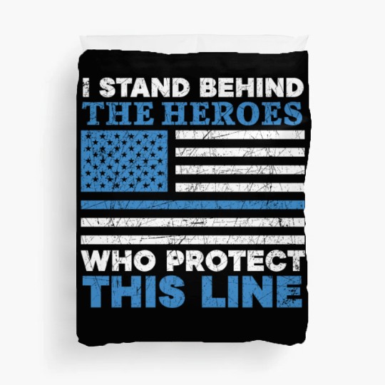 Military Police Officer Law Enforcement USA Flag Duvet Covers