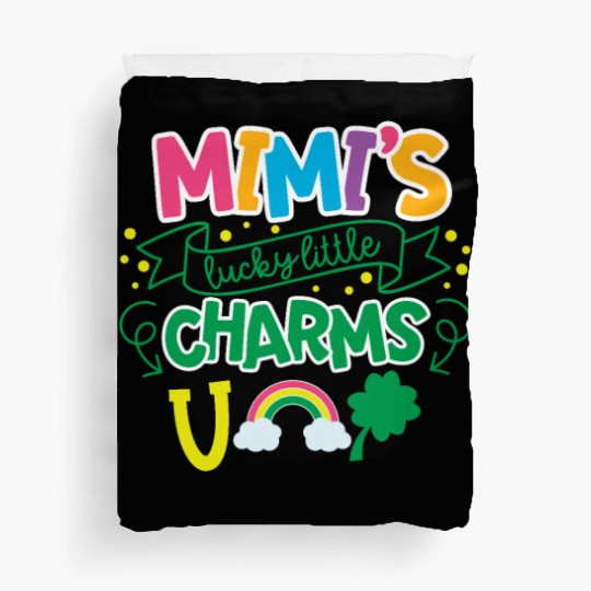 Mimi's Lucky Little Charms Clover Shamrock Duvet Covers