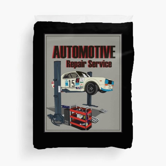 Automotive repair service Duvet Covers
