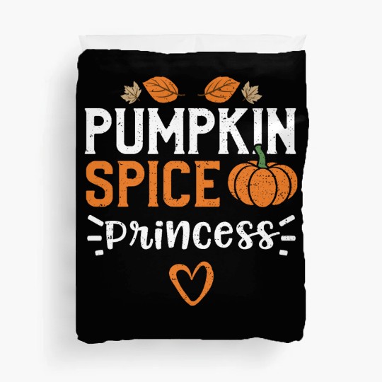 Pumpkin Spice Princess - Pumpkin Duvet Covers
