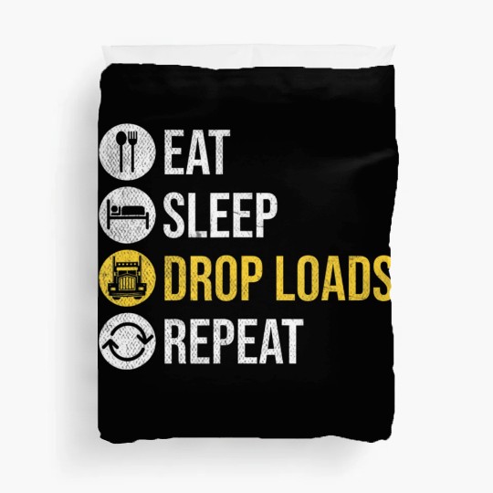 Trucker Accessories for Truck Driver Diesel Lover Duvet Covers