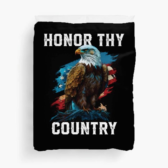 Honor Thy Country American Bald Eagle America USA Duvet Covers