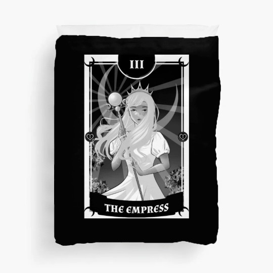 Anime Tarot Card The Empress Gothic Duvet Covers
