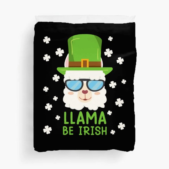 LLama be Irish Lama Alpaca St. Patrick's Day Duvet Covers