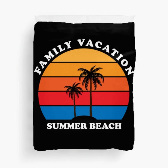 Family Vacation Summer Beach Duvet Covers