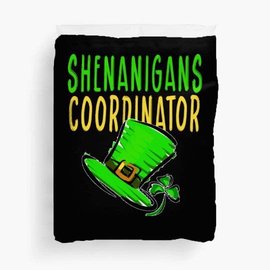 Shenanigans Coordinator St PDay Gnomes Green Proud Duvet Covers