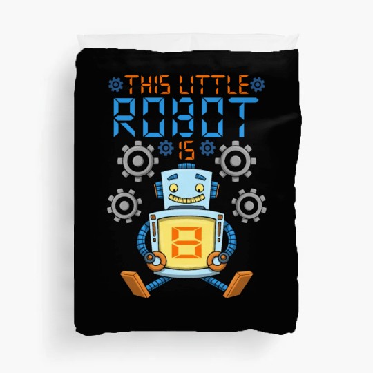 Robot Birthday Outfit Boy 8th Robot Birthday Party Duvet Covers