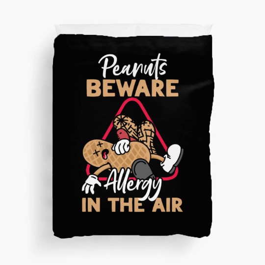 Peanuts Beware Allergy In The Air Peanut Allergic Duvet Covers