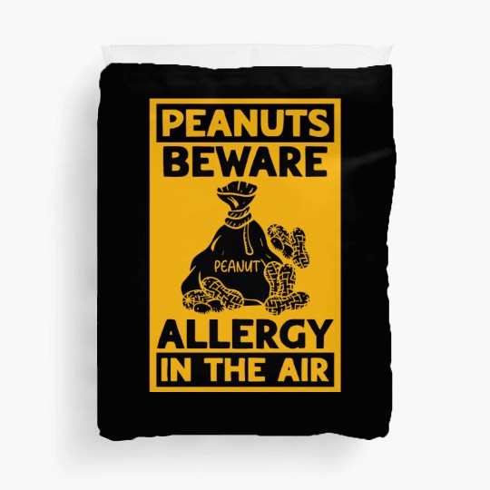 Peanuts Beware Allergy In The Air Peanut Allergic Duvet Covers