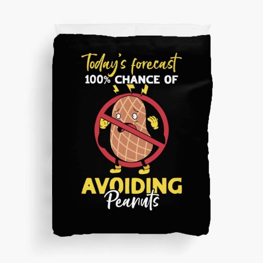 Today's Forecast 100% Chance Of Avoiding Peanuts Duvet Covers