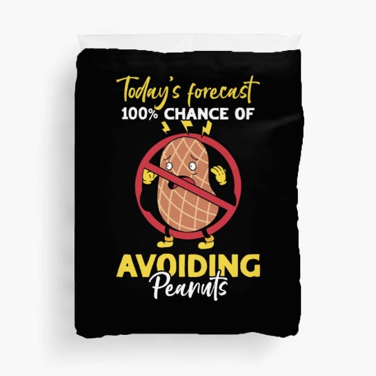Today's Forecast 100% Chance Of Avoiding Peanuts Duvet Covers