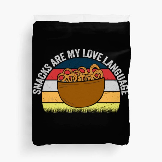Snacks Are My Love Language Duvet Covers