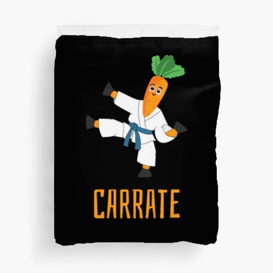 Carrate Carrot Lover Karate Coach Martial Artist Duvet Covers