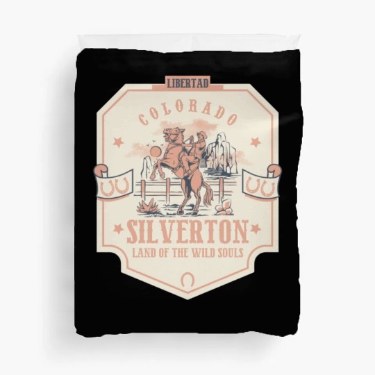 silverton colorado wild west town Duvet Covers