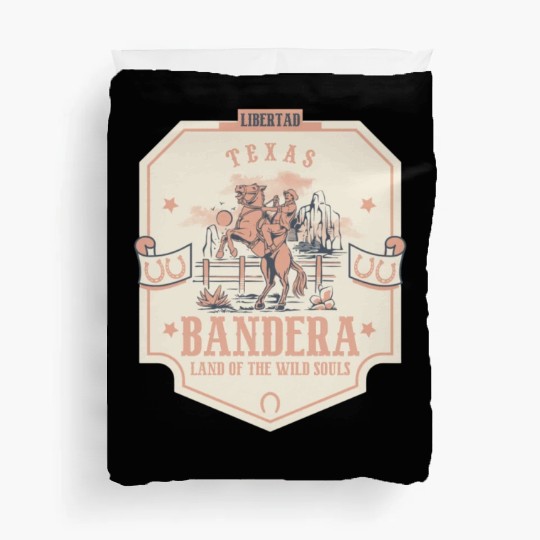 bandera texas wild west town Duvet Covers