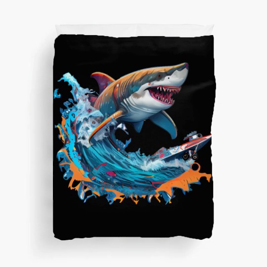 shark game ps 4 Duvet Covers