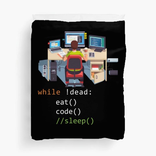 Computer Science Python Programmer Eat Code Sleep Duvet Covers