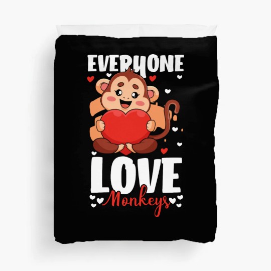 Banana Chimpanzee Funny Hairy Duvet Covers