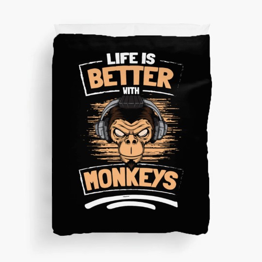 Ape Chimpanzee Colorful Children Duvet Covers