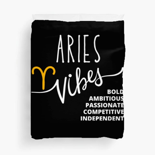 Aries: Embrace Your Fearless and Bold Nature Duvet Covers