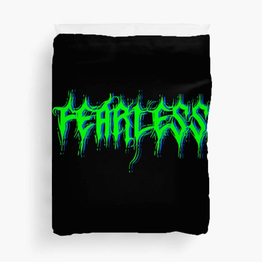 FEARLESS Logo Art Green Duvet Covers