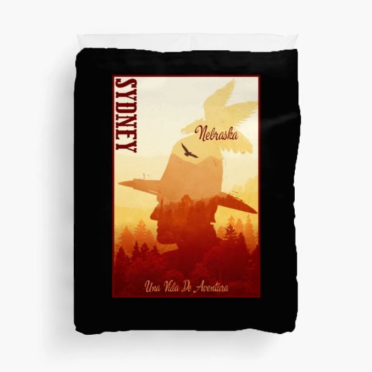 Sidney Nebraska wild west town Duvet Covers