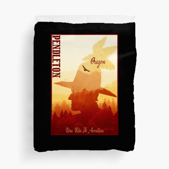 Pendleton Oregon wild west town Duvet Covers