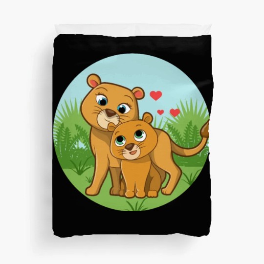 Mother Lion Baby Lion Duvet Covers