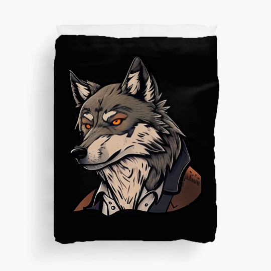 Suited Wolf Duvet Covers