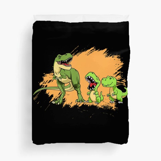 I Love My Dinosaurs Family Reptile Family Dinosaur Duvet Covers