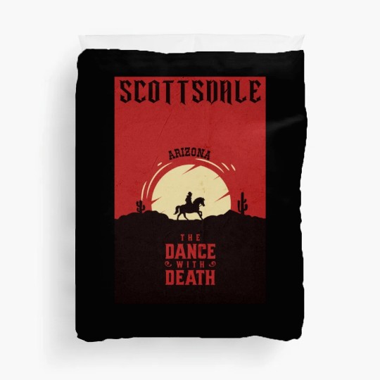 Scottsdale Arizonna wild west town Duvet Covers
