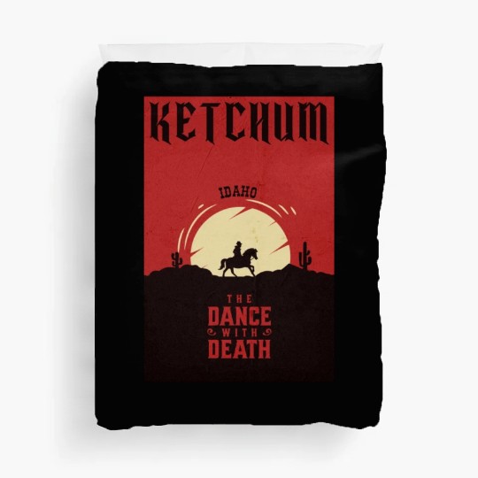 Ketchum Idaho wild west town Duvet Covers