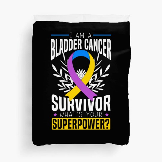 Bladder Cancer Survivor Bladder Cancer Awareness Duvet Covers