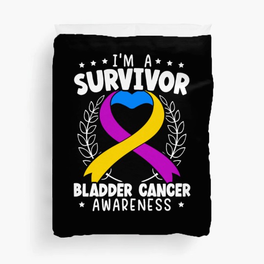 Bladder Cancer Survivor Bladder Cancer Awareness Duvet Covers
