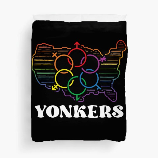 Yonkers Pride Month Pride Flag LGBT Community LGBT Duvet Covers