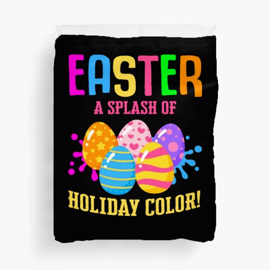Easter Colorful Egg Dye Rabbit Egg Hunt Duvet Covers