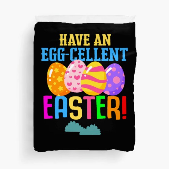 Easter Colorful Egg Dye Rabbit Egg Hunt Duvet Covers