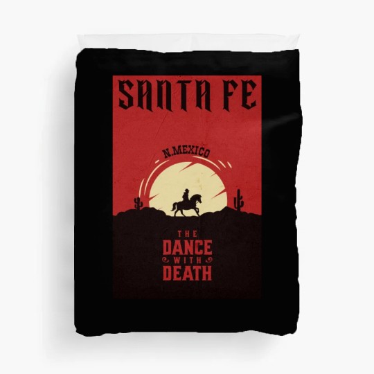 Santa Fe New Mexico wild west town Duvet Covers