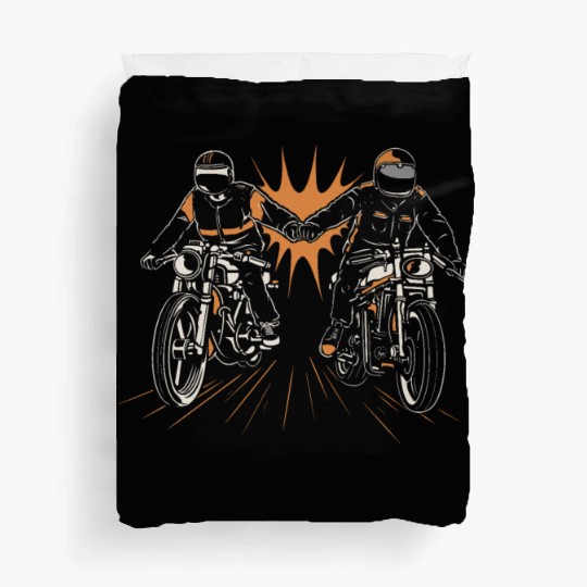 Motorcycle Passion Gasoline In The Veins Duvet Covers