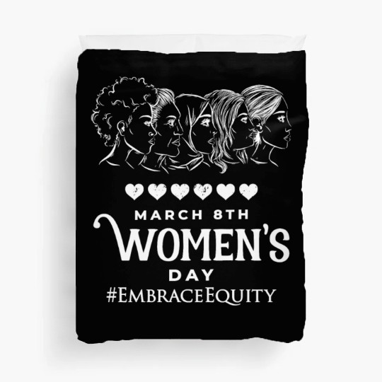 International Women's Day Embrace Equity 2023 Duvet Covers