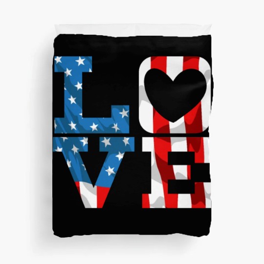 Patriotic America USA Flag 4th Of July American Duvet Covers