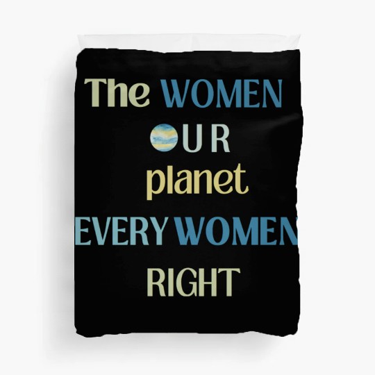 Embrace Equity Happy Women's Day Duvet Covers